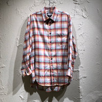 長袖シャツ 24AW Destroy Damage Ombre Check Shirt