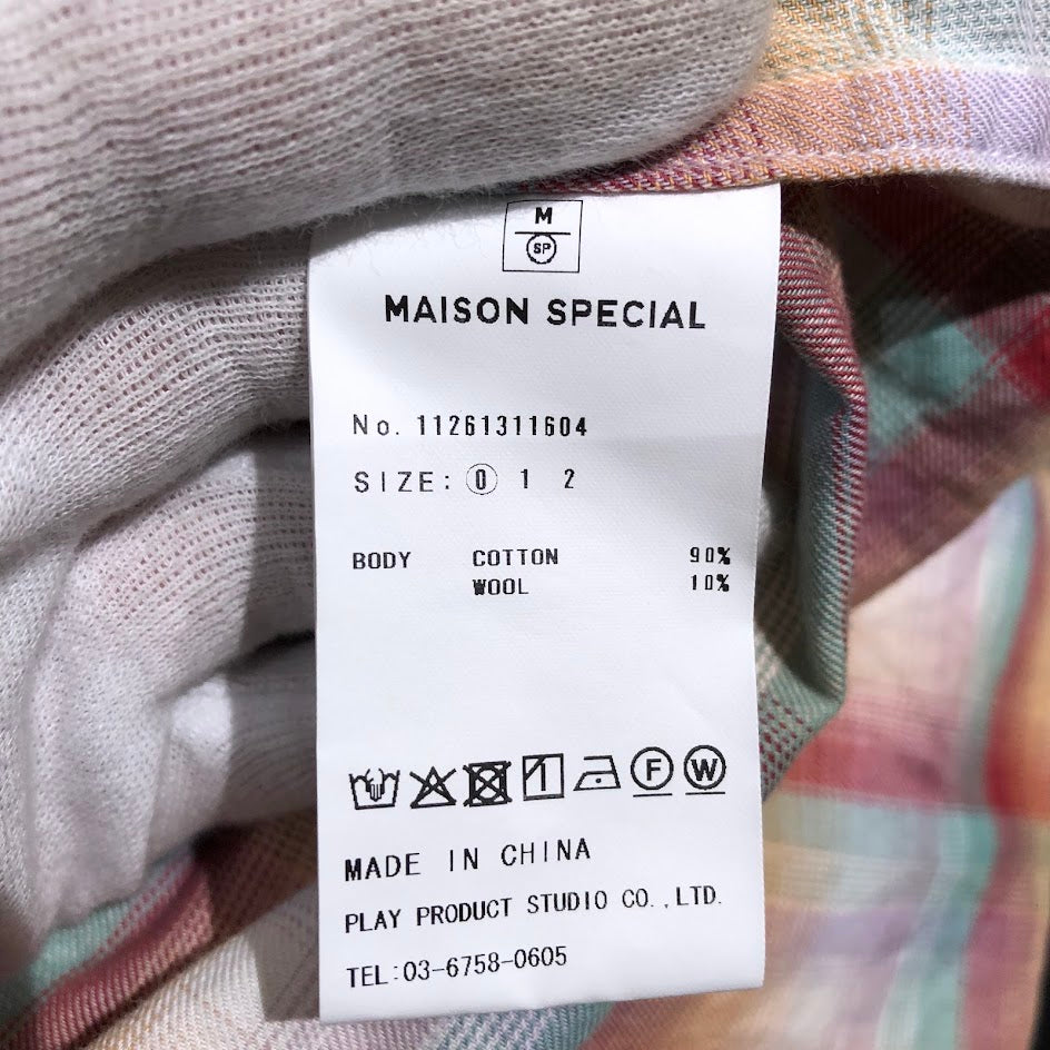 長袖シャツ 24AW Destroy Damage Ombre Check Shirt