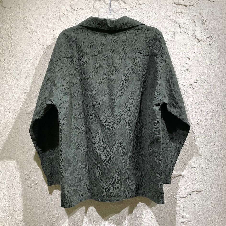 長袖シャツ LUTAYS スキッパーシャツ