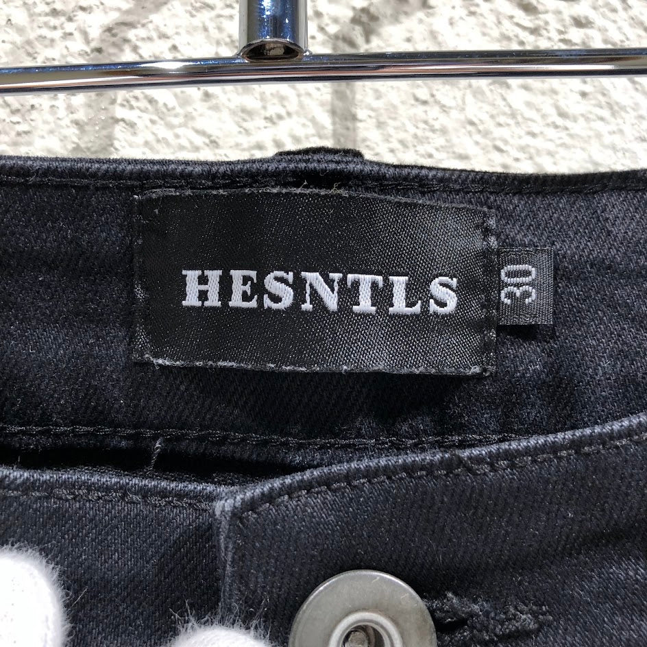 デニムパンツ HESNTLS シルバースタッズデニム