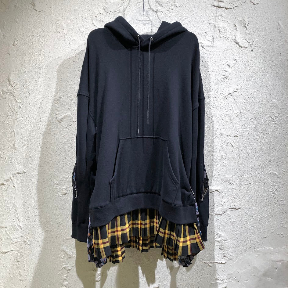 パーカー 22AW Pleats SweatHoodie フリー