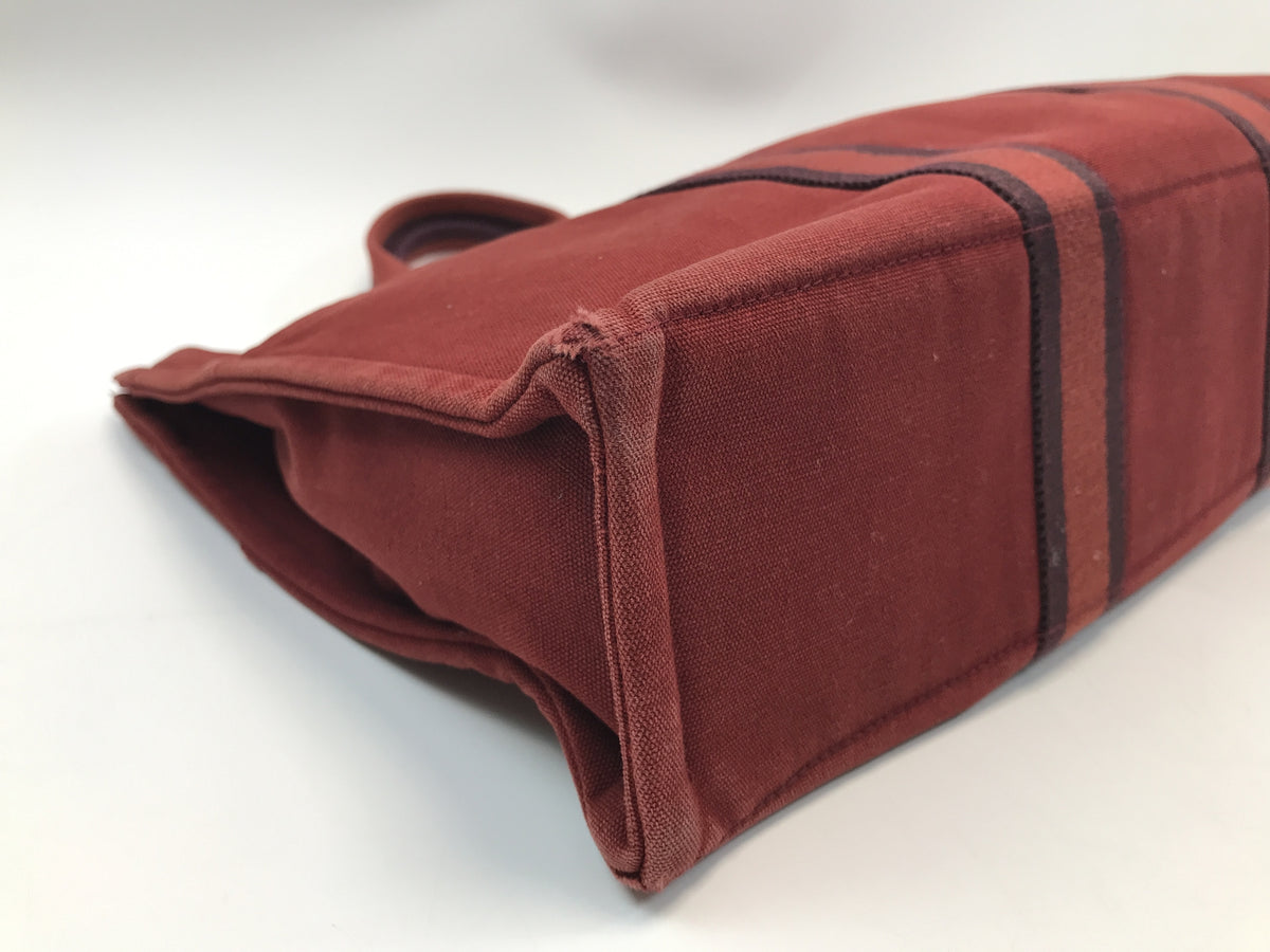 HERMES フールトゥMM トートバッグ レッド