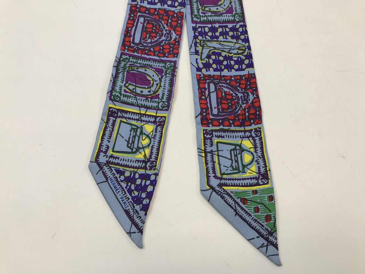 HERMES Le Boubou H ブーブーH ツイリー シルクスカーフ