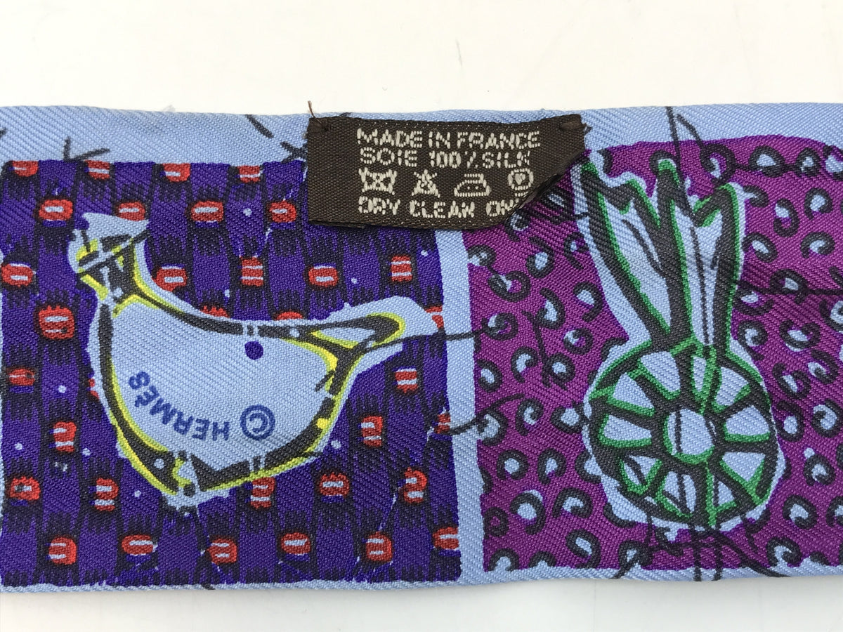 HERMES Le Boubou H ブーブーH ツイリー シルクスカーフ