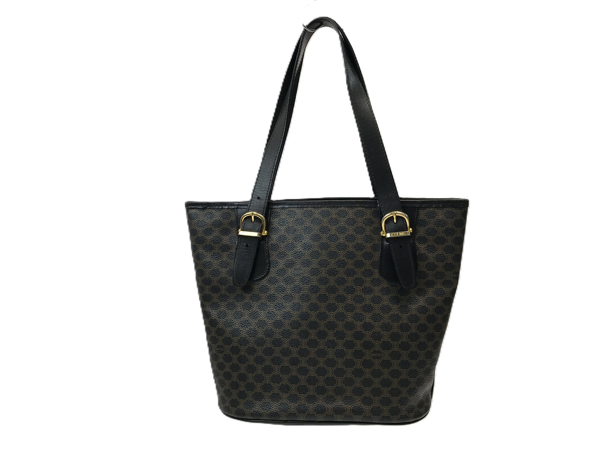 CELINE OLD マカダム柄 トートバッグ ブラック