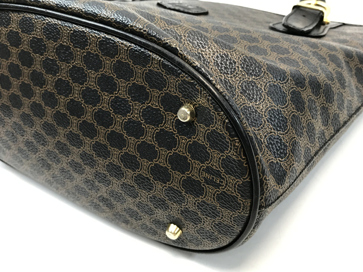 CELINE OLD マカダム柄 トートバッグ ブラック