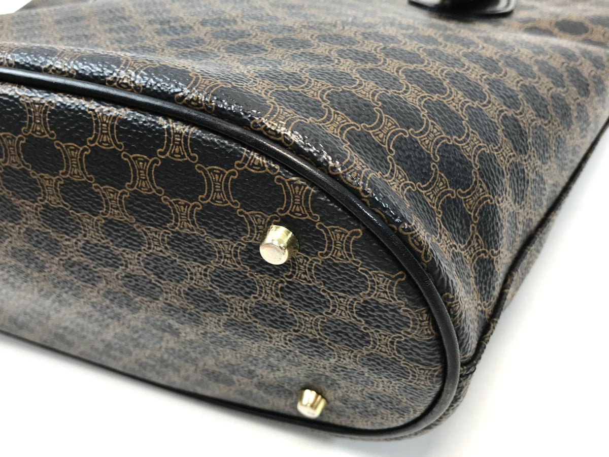 CELINE OLD マカダム柄 トートバッグ ブラック