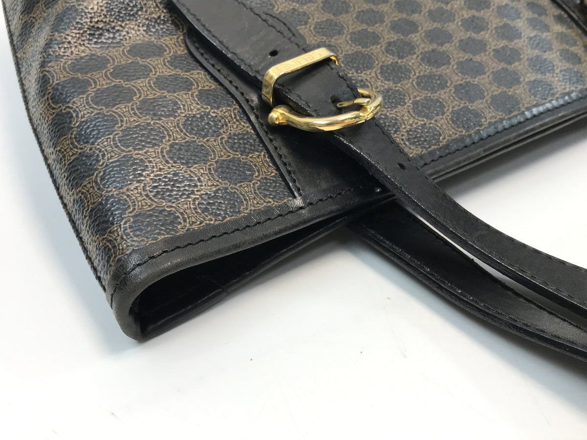 CELINE OLD マカダム柄 トートバッグ ブラック