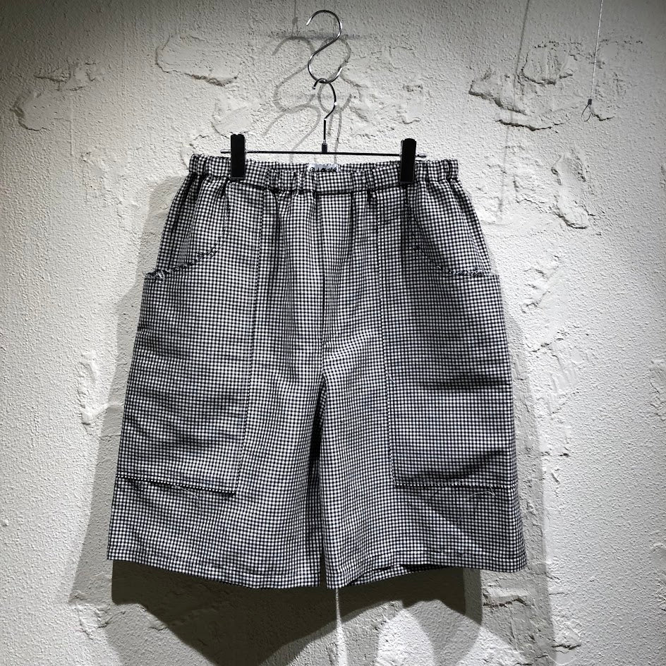 ショートパンツ CLASS 26SS LINEンWOOL CHECK SHORT PANTS