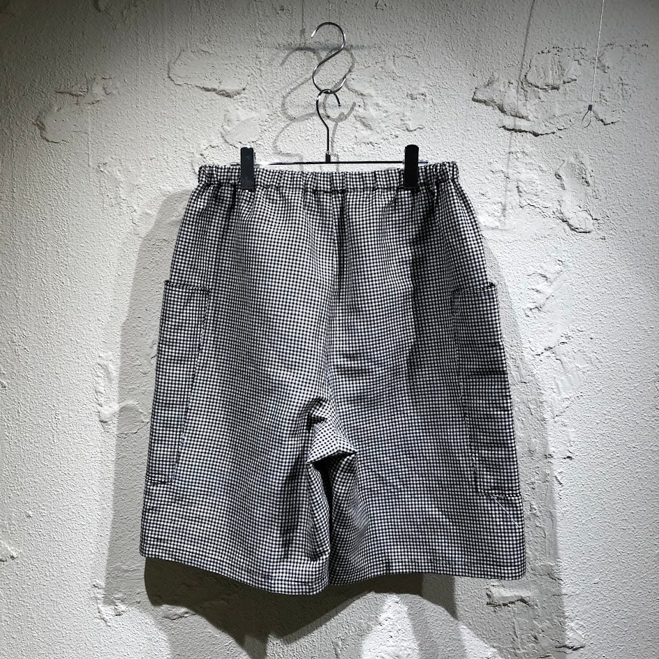 ショートパンツ CLASS 26SS LINEンWOOL CHECK SHORT PANTS