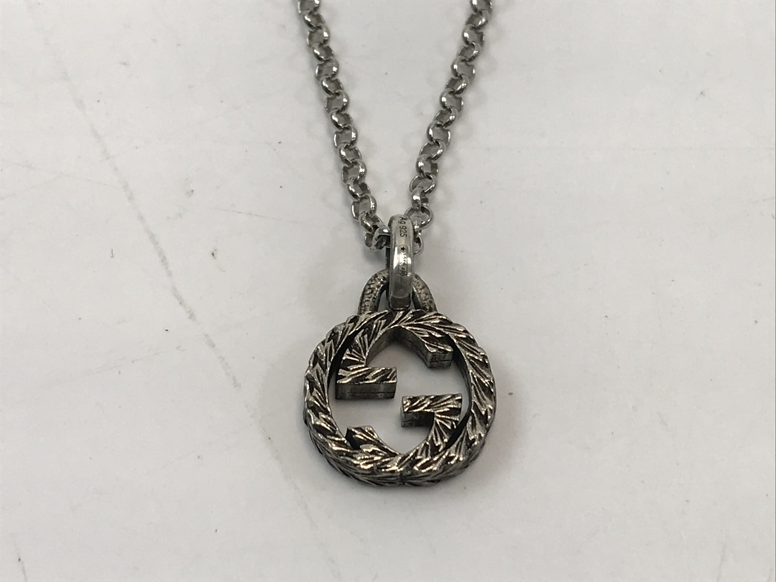GUCCI/インターロッキングG/ネックレス/925