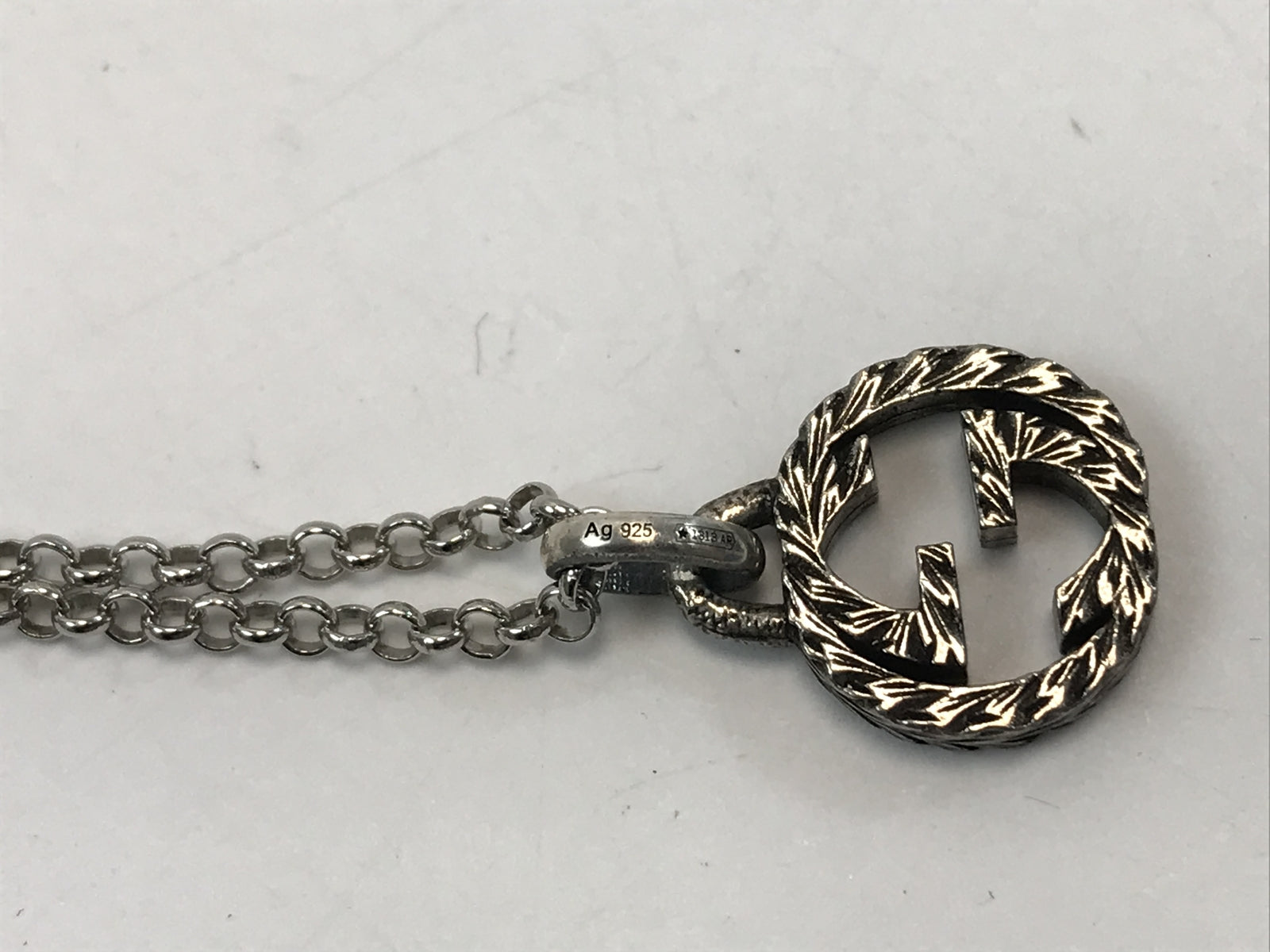 GUCCI/インターロッキングG/ネックレス/925