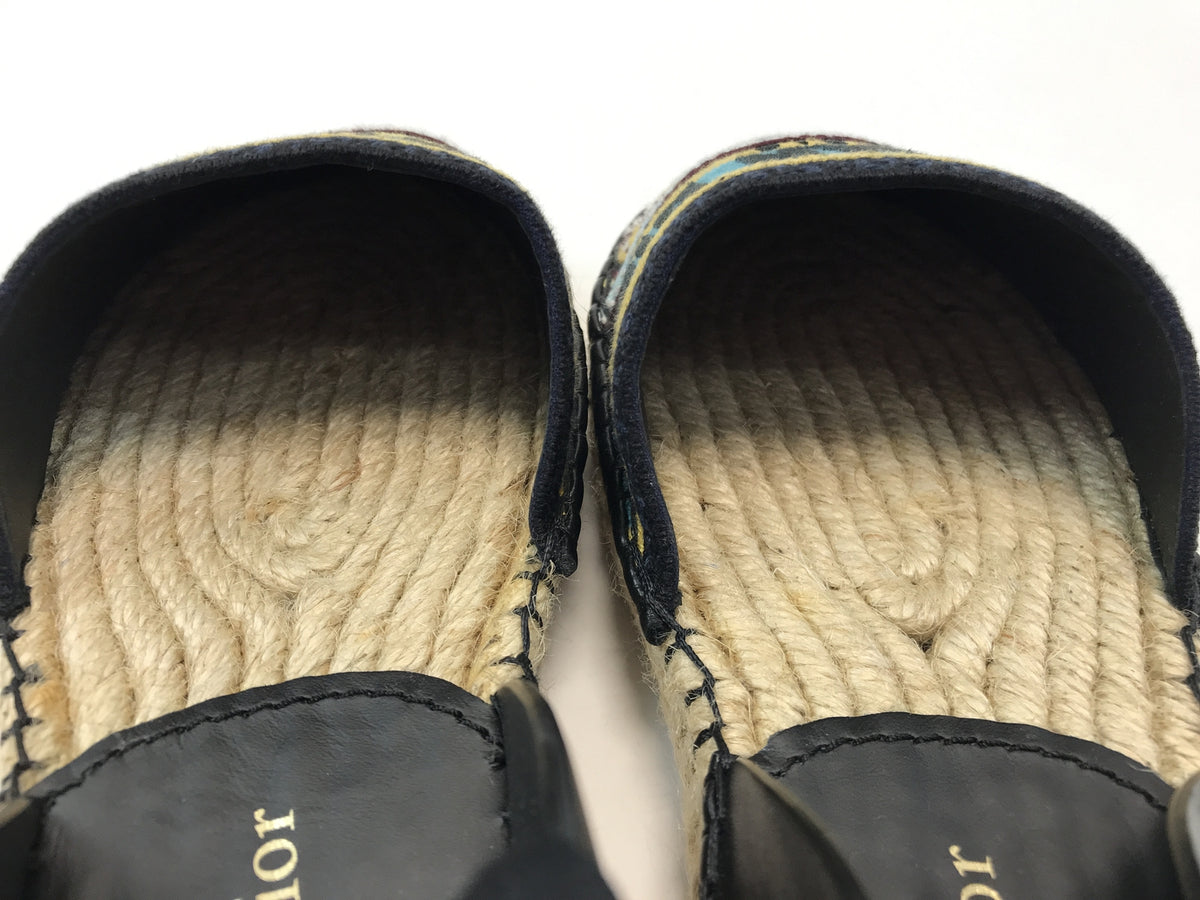 Chiristian Dior グランヴィル サンダル エスパドリーユ 35