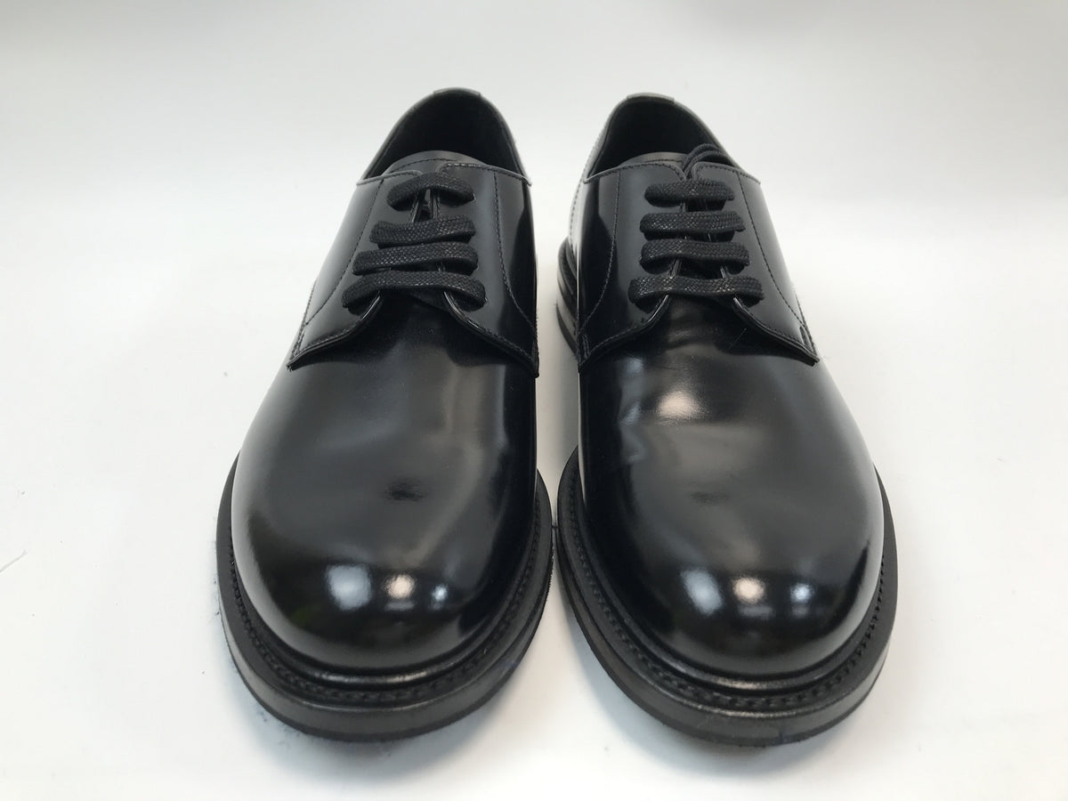 PRADA プラダ 2EB198 レースアップシューズ 表記サイズ7 ブラック 25.5cm (US7 1/2 UK7 EU41)