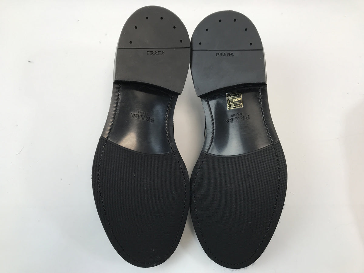 PRADA プラダ 2EB198 レースアップシューズ 表記サイズ7 ブラック 25.5cm (US7 1/2 UK7 EU41)
