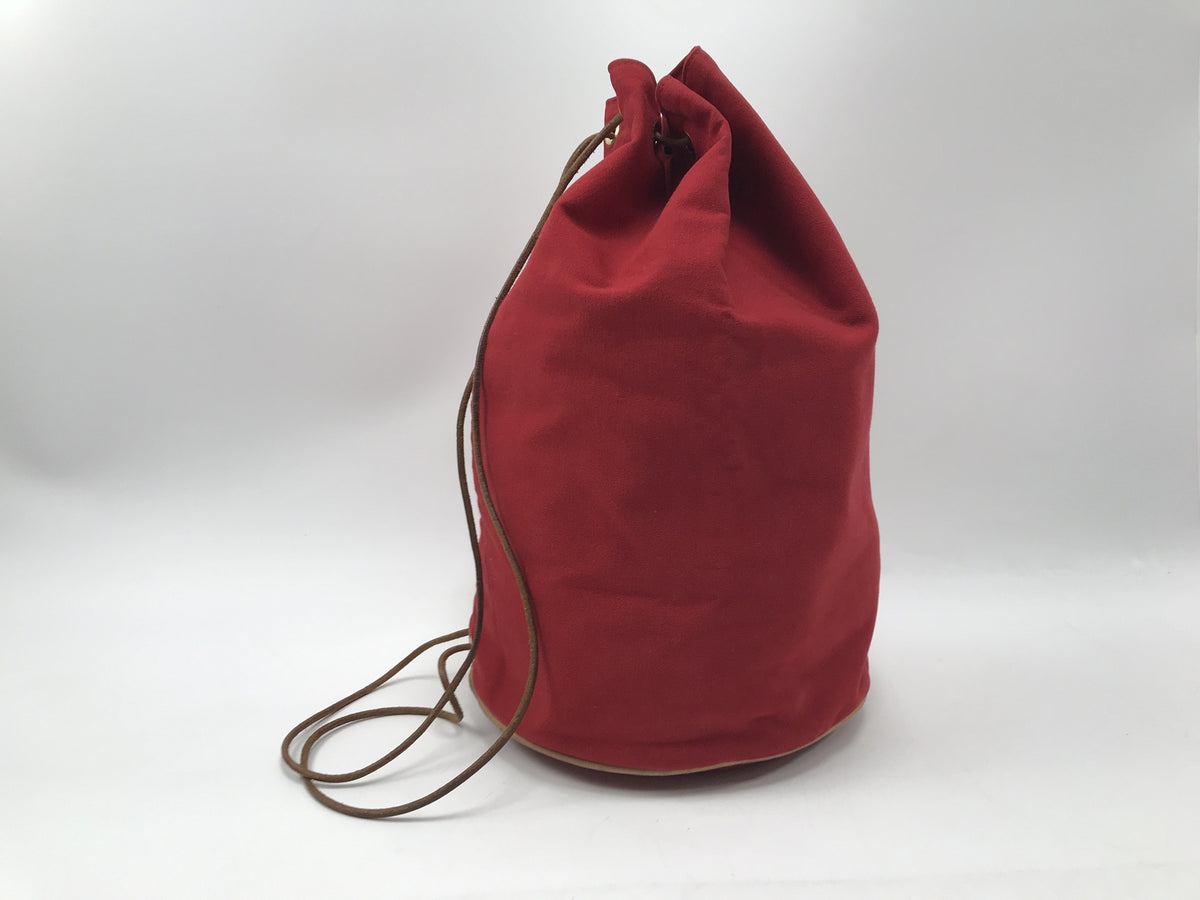 HERMES ポロション ミミルGM 巾着型バッグ レッド