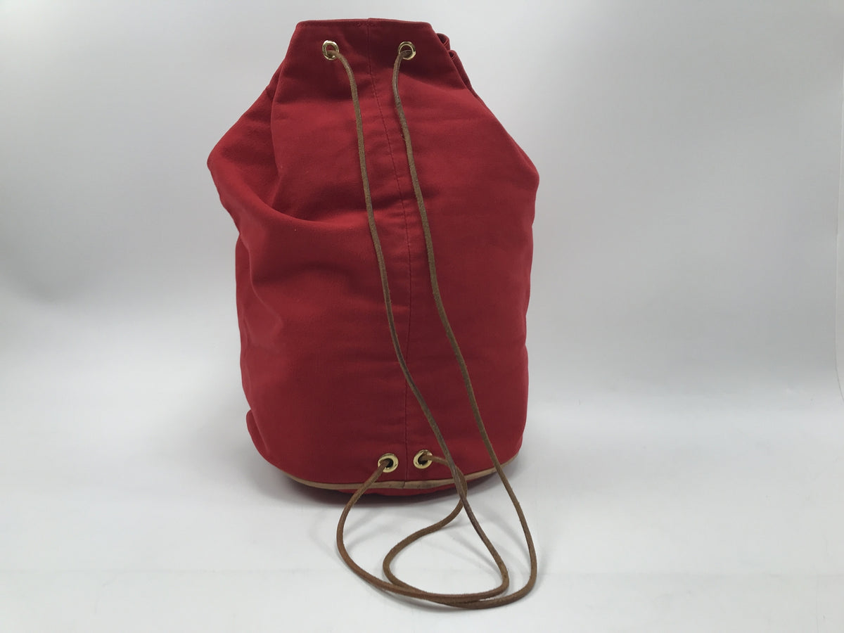 HERMES ポロション ミミルGM 巾着型バッグ レッド