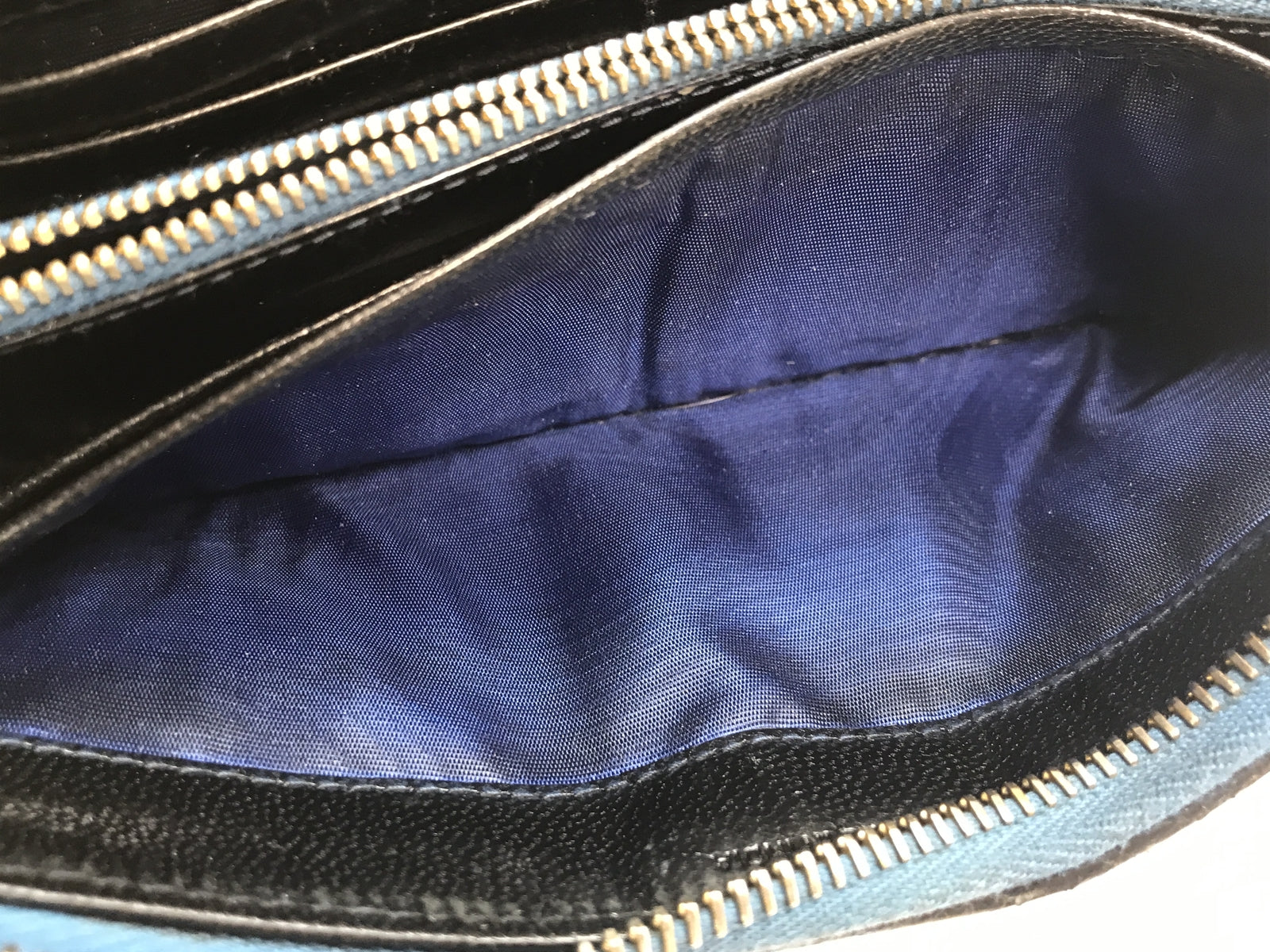 PRADA 編み込みレザー L字ファスナー 長財布 1M1183