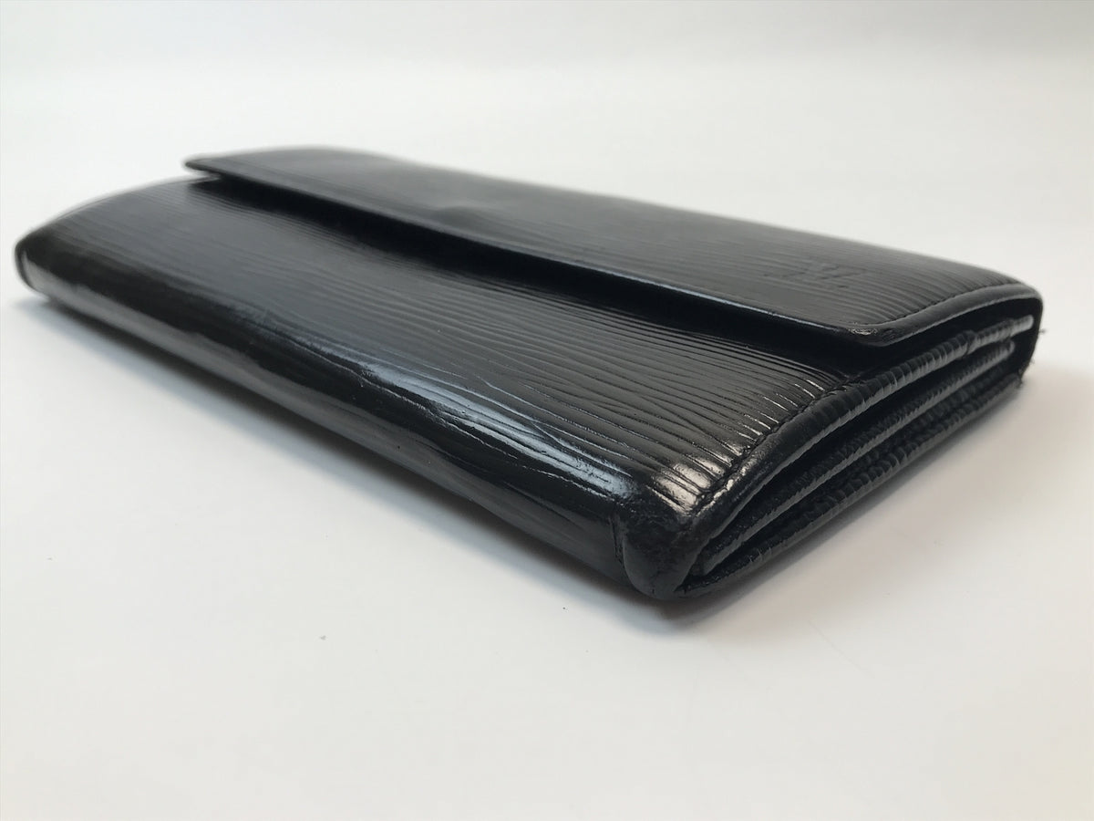 LV エピ ポルトフォイユ・サラ ノワール M63742/CA4089 M63742