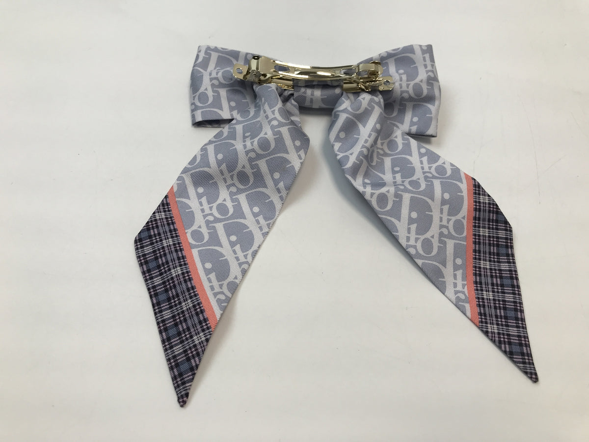 Dior Infini Tartan リボンバレッタ