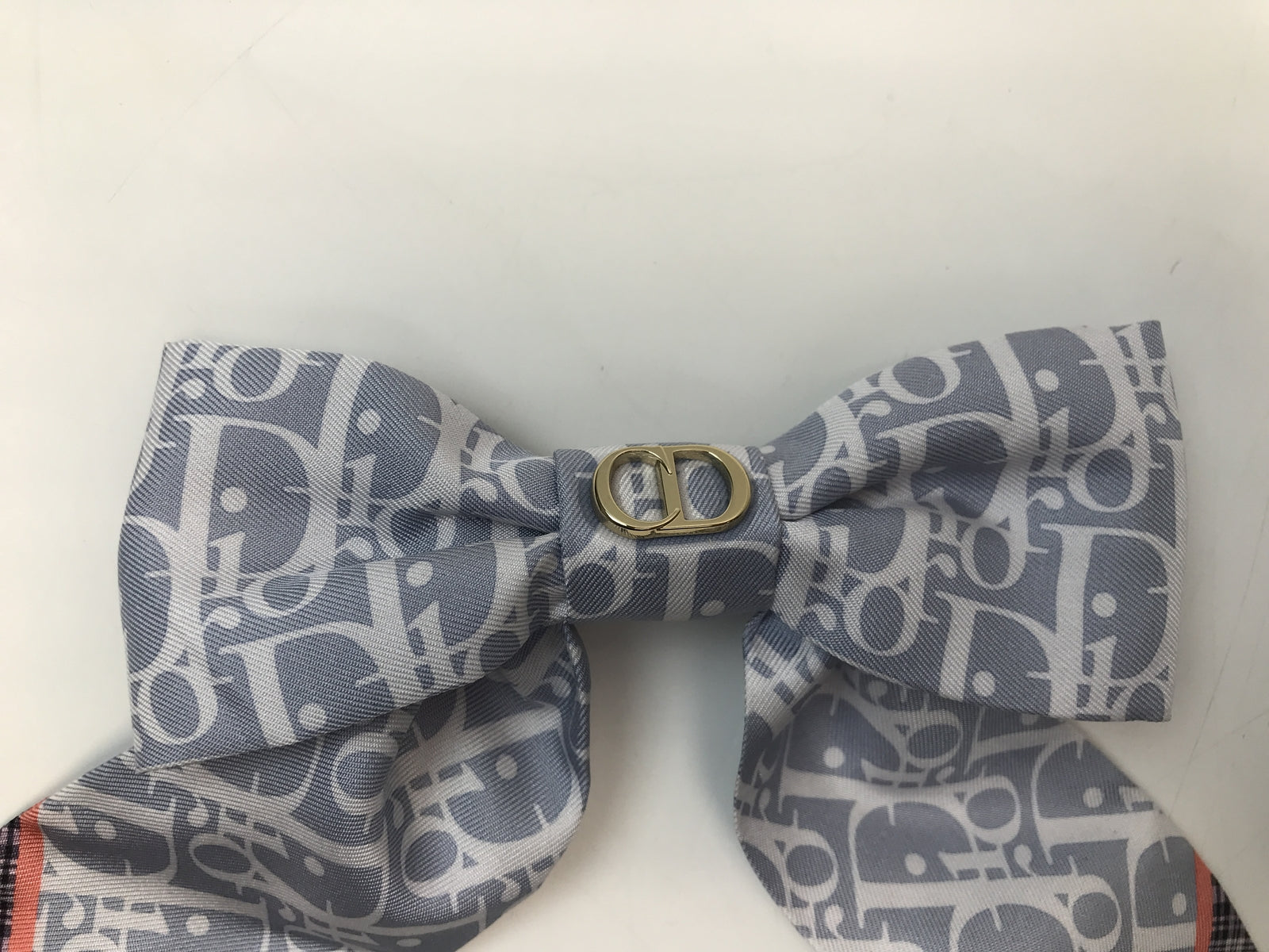 Dior Infini Tartan リボンバレッタ