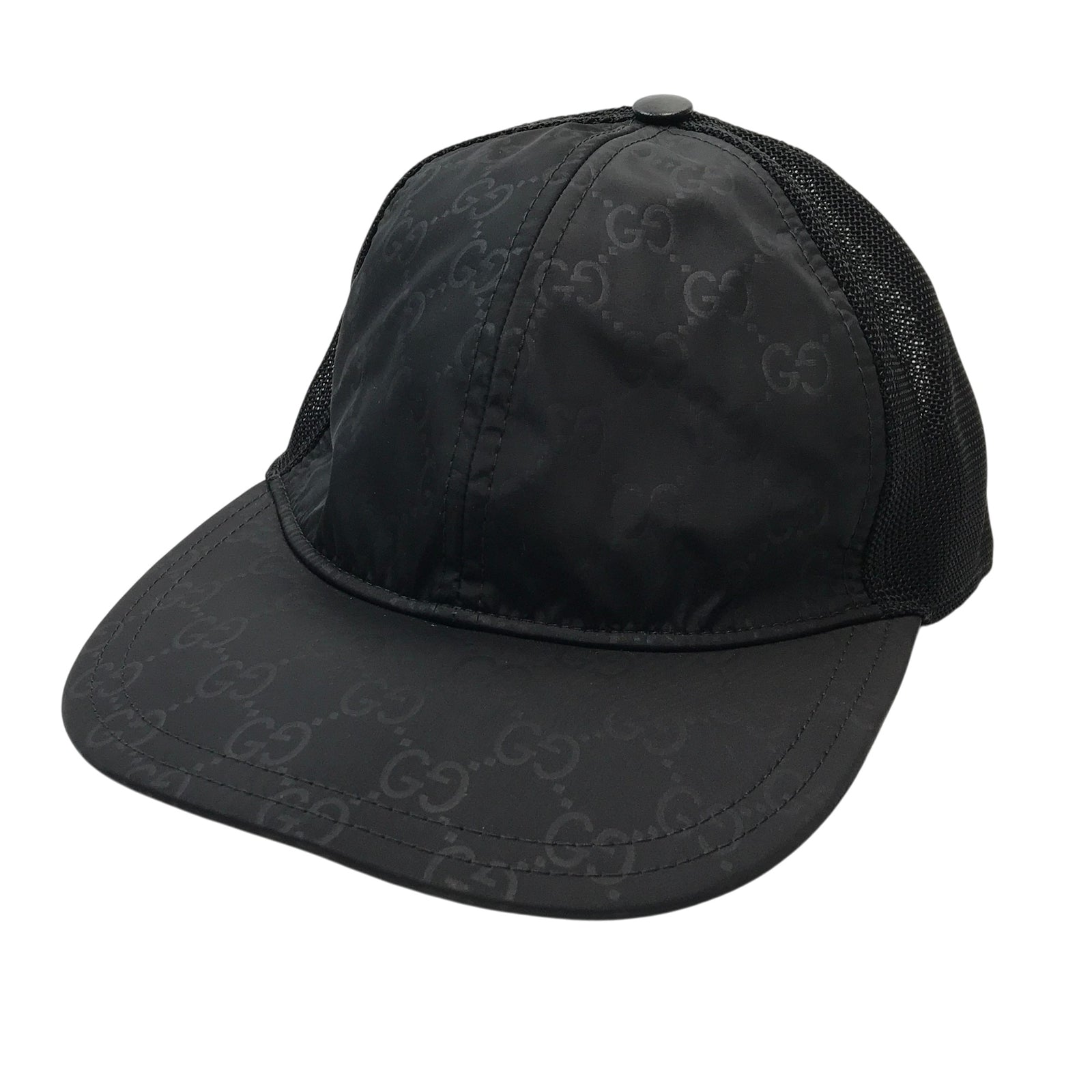 GUCCI GGナイロンベースボールキャップ BLK
