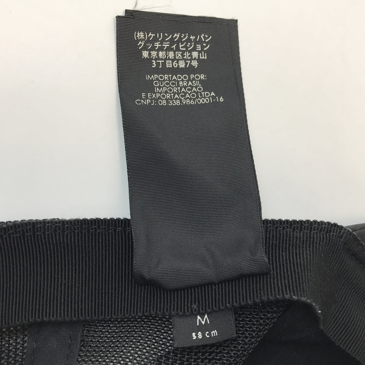 GUCCI GGナイロンベースボールキャップ BLK