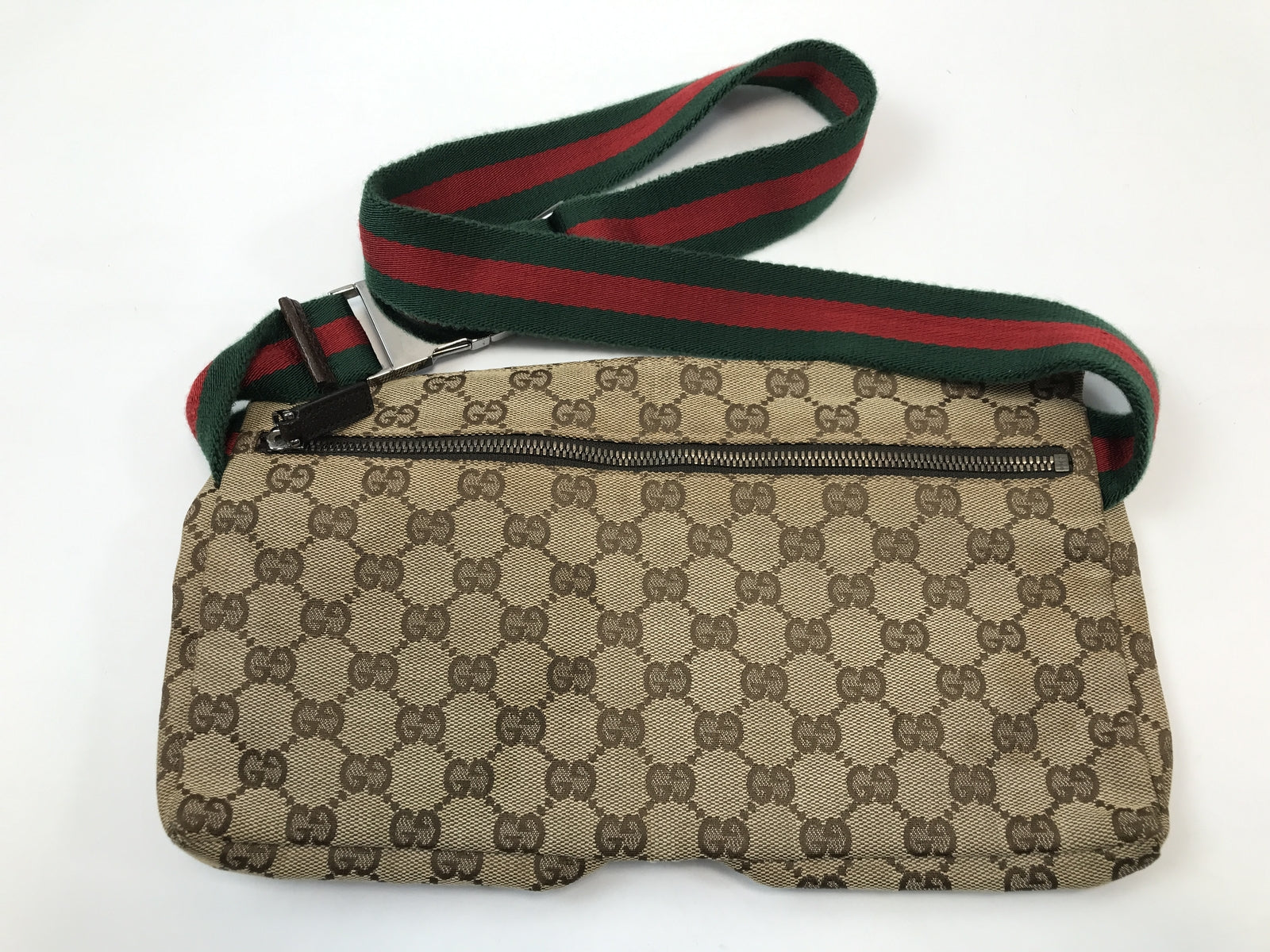 GUCCI GGキャンバスウエストポーチ