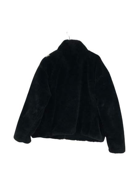 NIKE Faux Fur Jacket XL ブラック