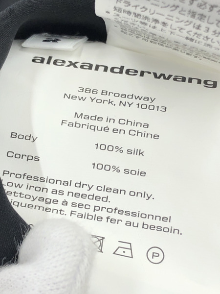 Alexander Wang SILK SHALL MUSE OFFSHOULDER DRESS
