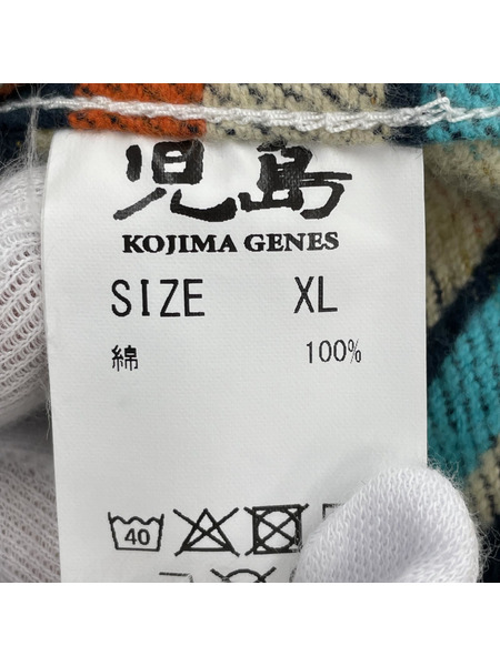児島ジーンズ ネルシャツ XL