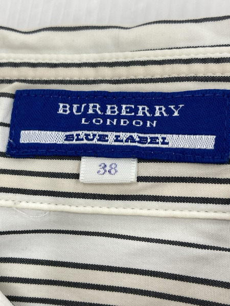BURBERRY BLUE LABEL S Sストライプシャツ 38