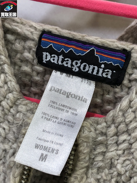 patagonia ニットジップパーカー M /ベージュ/パタゴニア