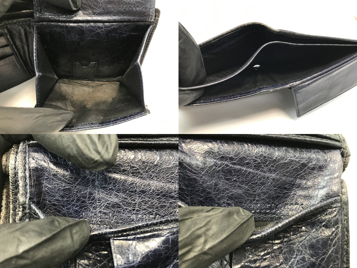Balenciaga エディターズ 二つ折り レザー 財布 168504