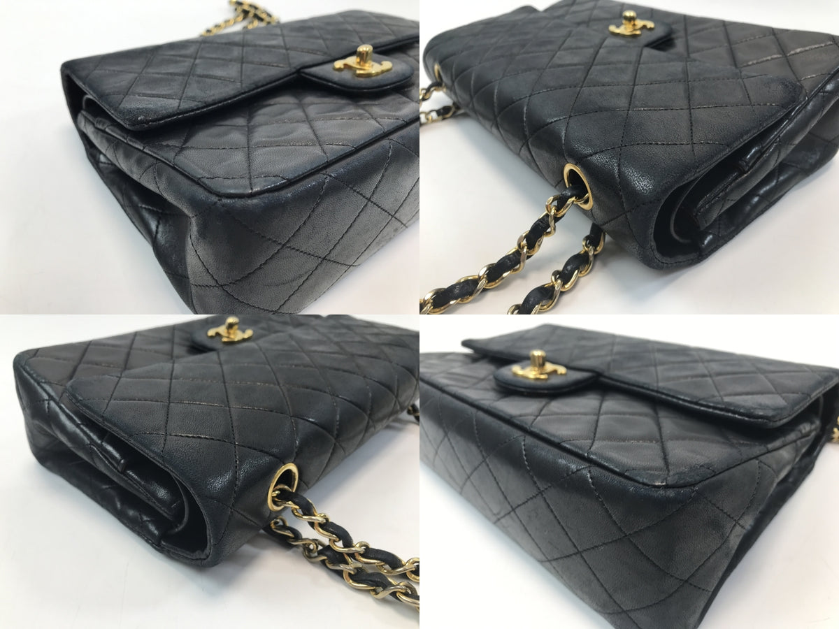 CHANEL マトラッセ25 Wフラップチェーン ラムスキン