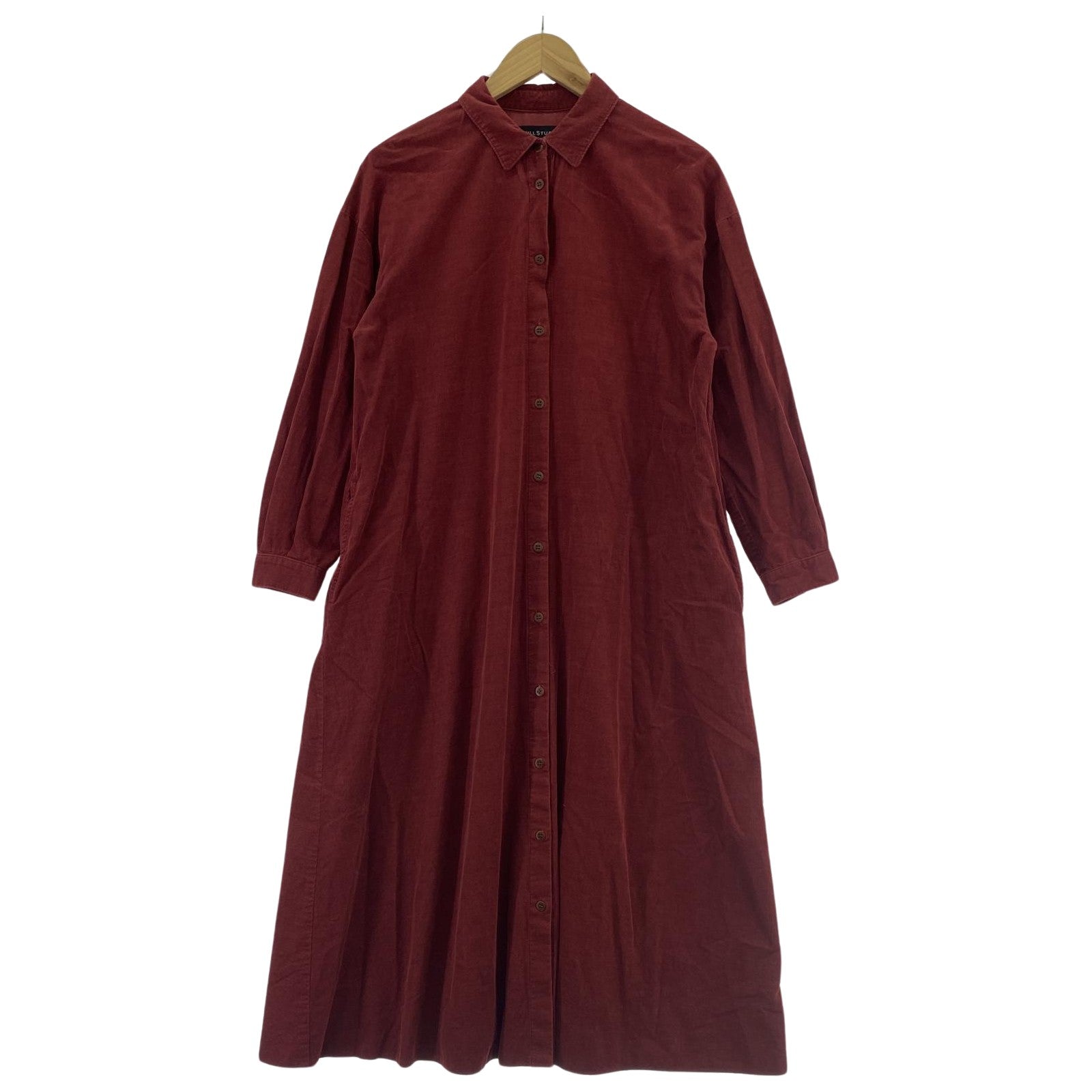 ワンピース JILLSTUART コーデュロイワンピース レッド