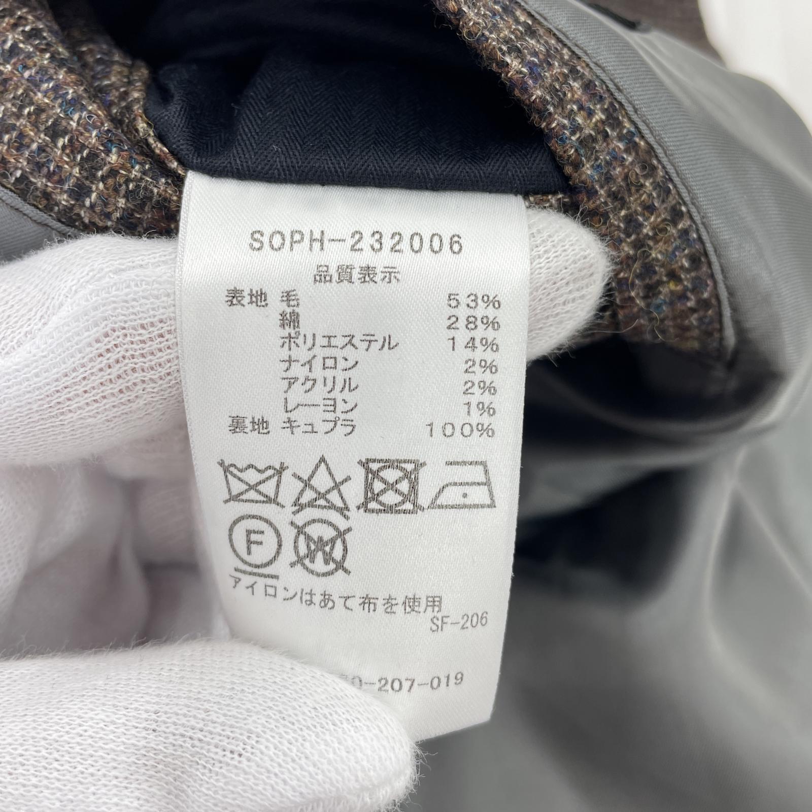 その他アウター SOPHNET./BLENDED WOOL CLASSIC 2BUTTON JACKET/L/ﾌﾞﾗｳﾝ/ﾃｰﾗｰﾄﾞ L