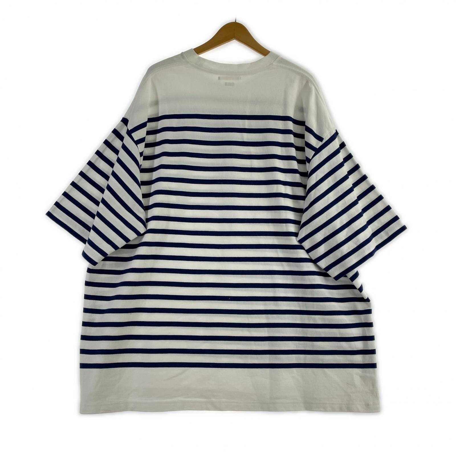 その他トップス blurhms/Border Super Size Tee ホワイト