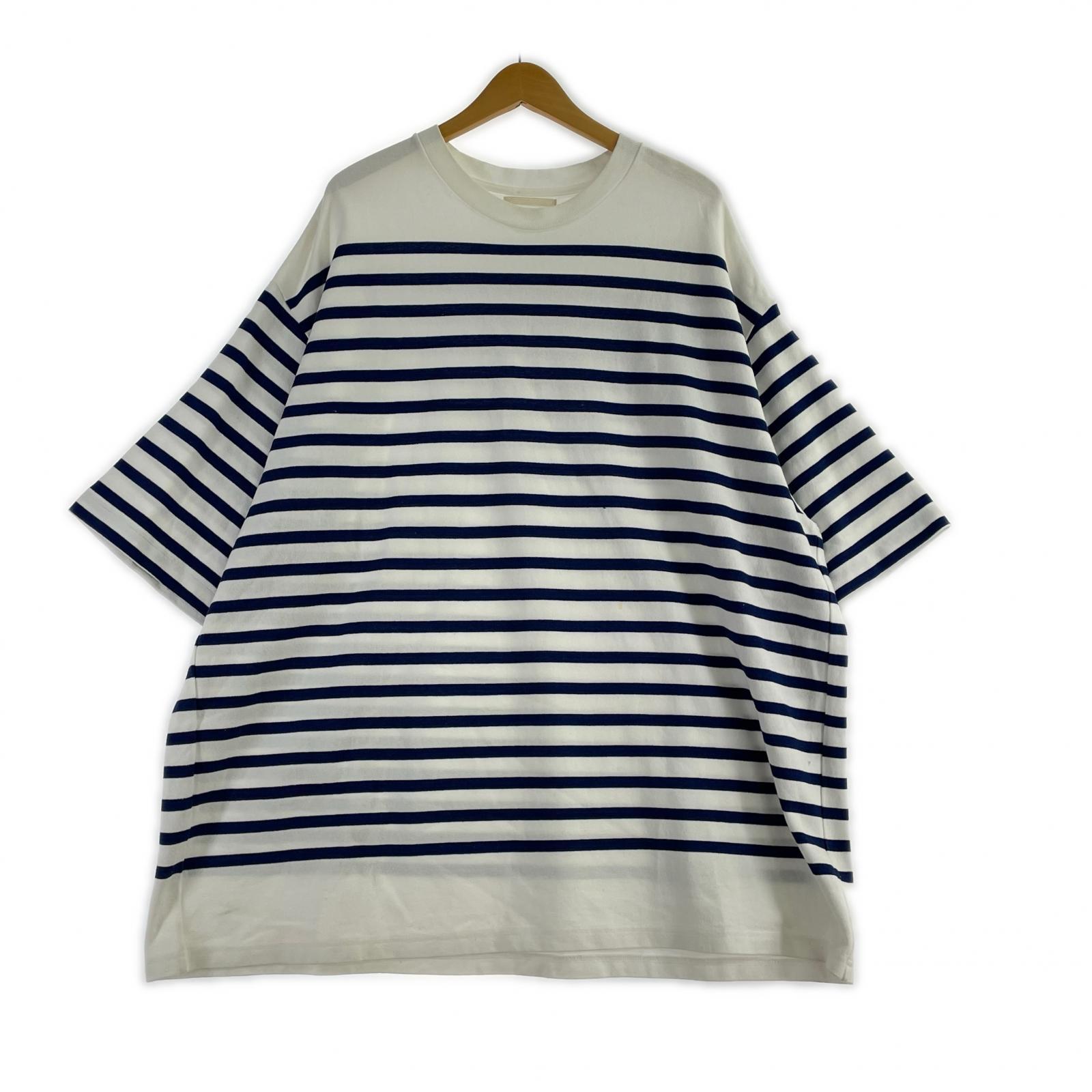 その他トップス blurhms/Border Super Size Tee ホワイト