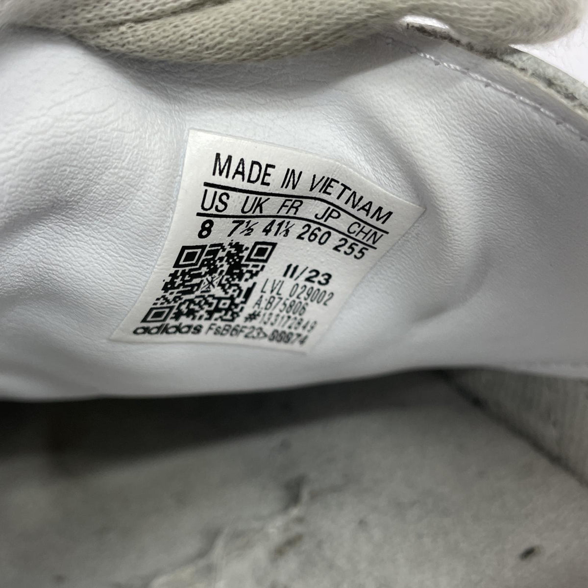 スニーカー adidas samba OG ｽﾆｰｶｰ 26cm (US8 UK7 1/2 EU42) ホワイト