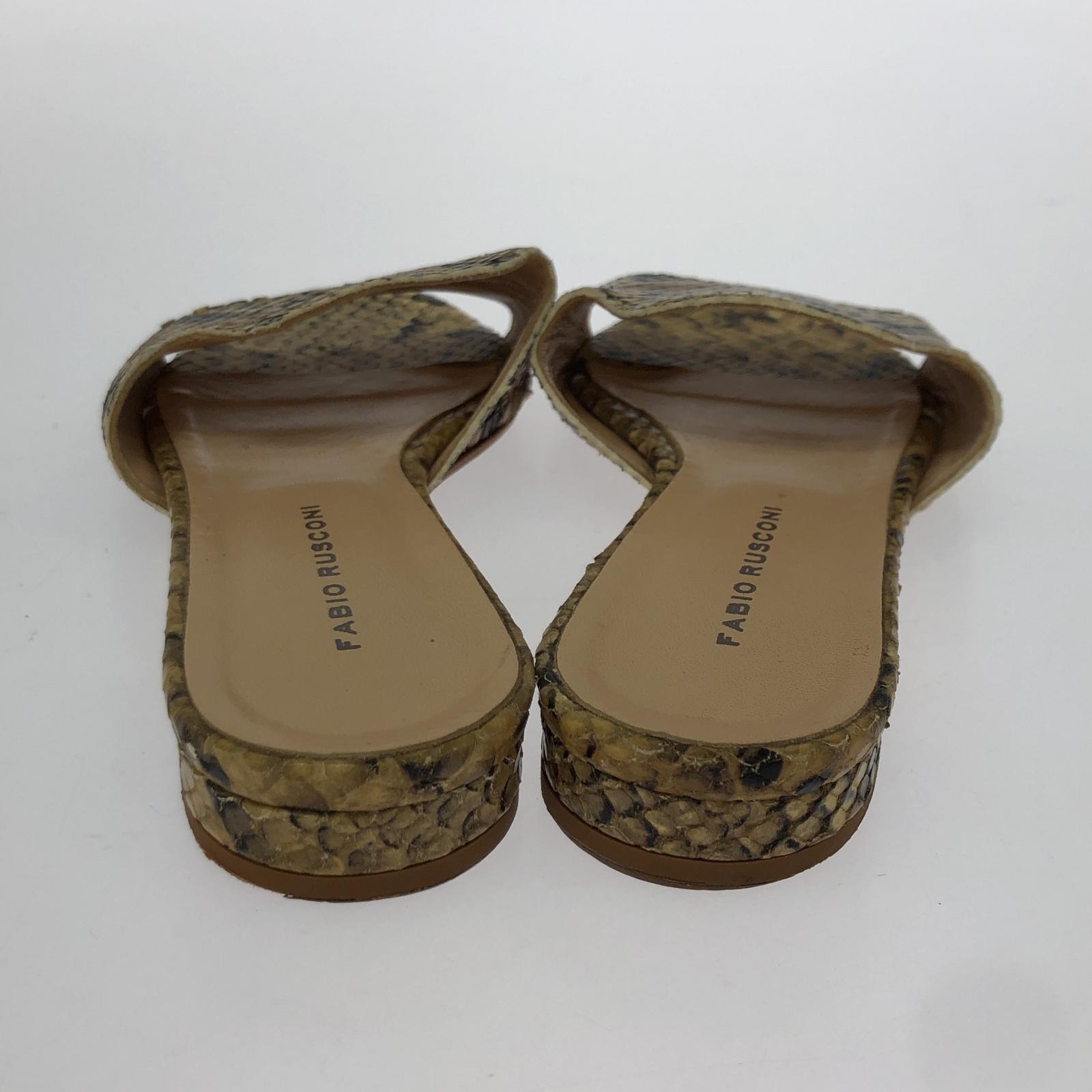 その他靴 FABIO RUSCONI パイソンフラットサンダル/size:36 36