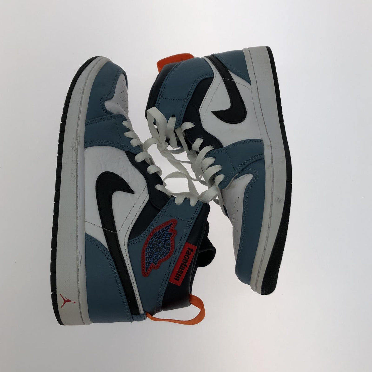 スニーカー NIKE FACETASM Air Jordan 1 Mid White/Navy (26) 26cm (US8 UK7 1/2 EU42)