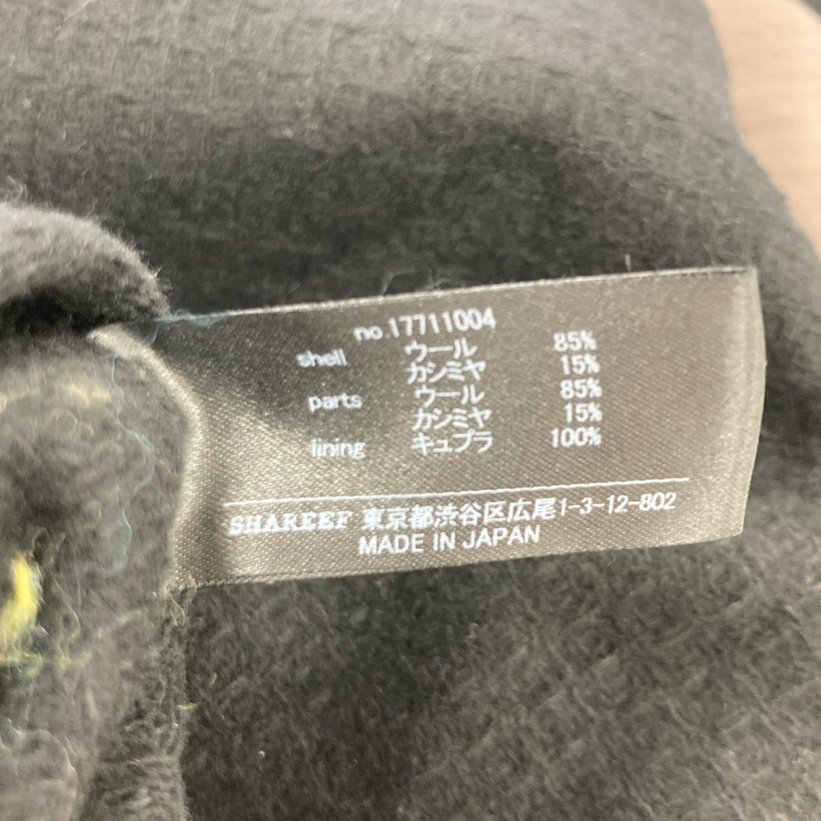 その他アウター SHAREEF　Cashmere Melton Soutien Collar Coat　3 3 ブラック