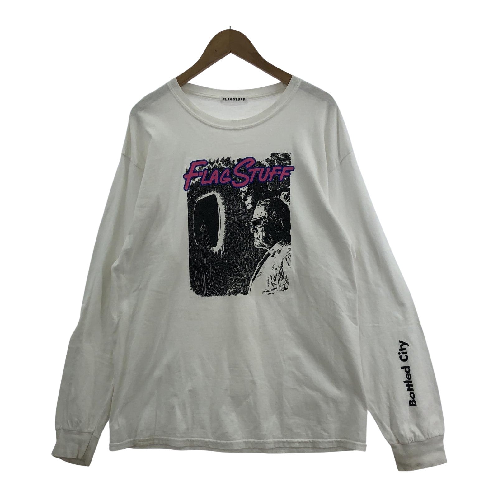 その他トップス FLAGSTUFF L/S プリントtee ホワイト