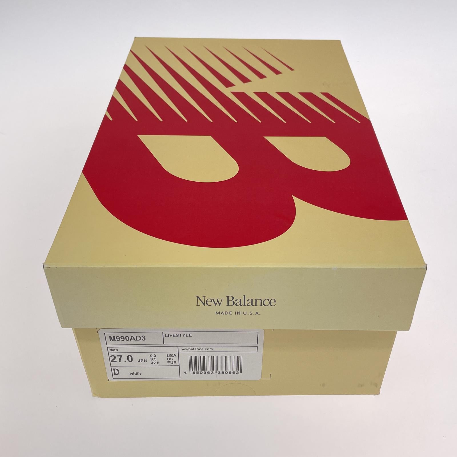 スニーカー NEW BALANCE M990AD3 Moonbeam スニーカー 27.0
