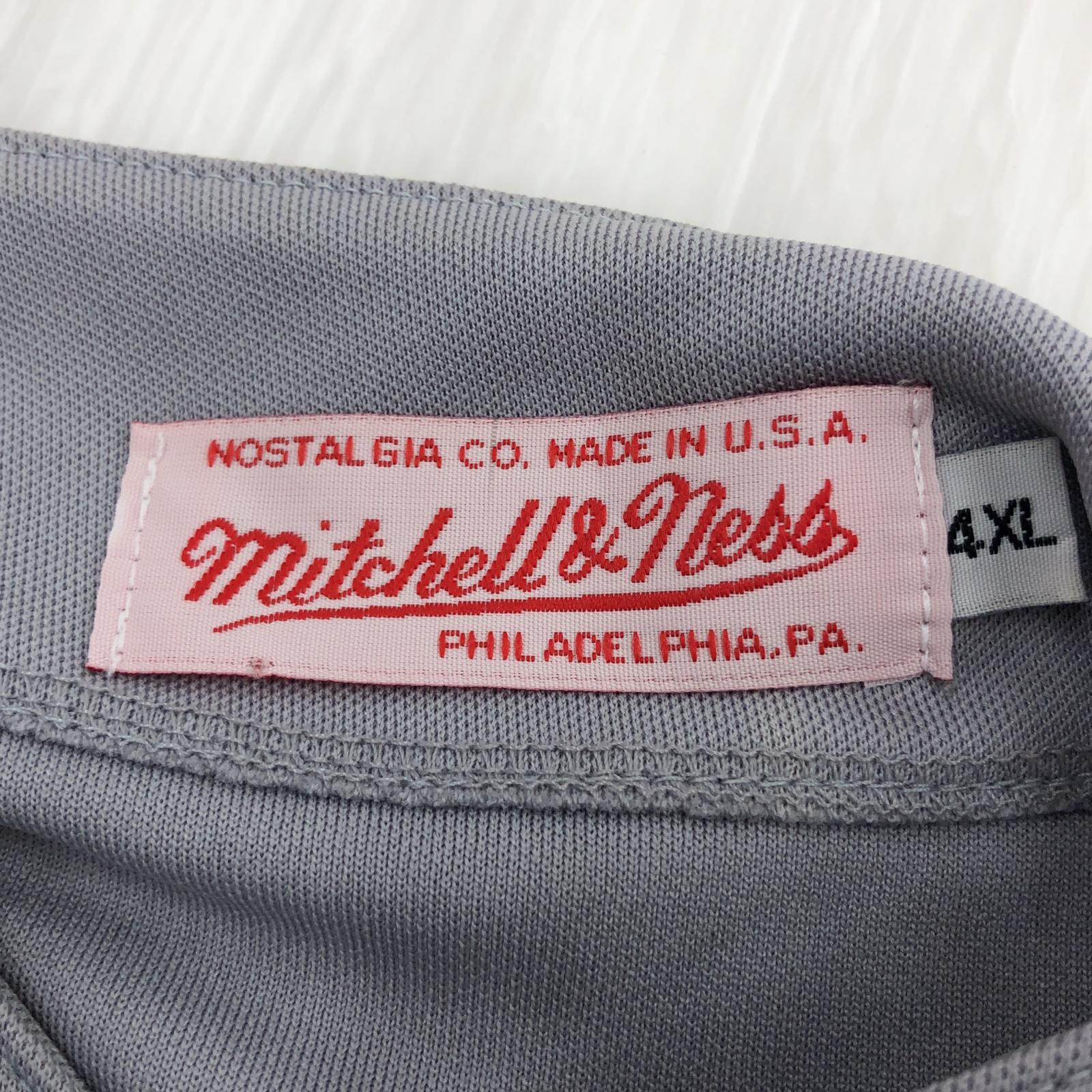 長袖シャツ mitchell&ness　ﾍﾞｰｽﾎﾞｰﾙｼｬﾂ ﾎﾜｲﾄｿｯｸｽ ﾏｲｹﾙｼﾞｮｰﾀﾞﾝ　4XL グレー