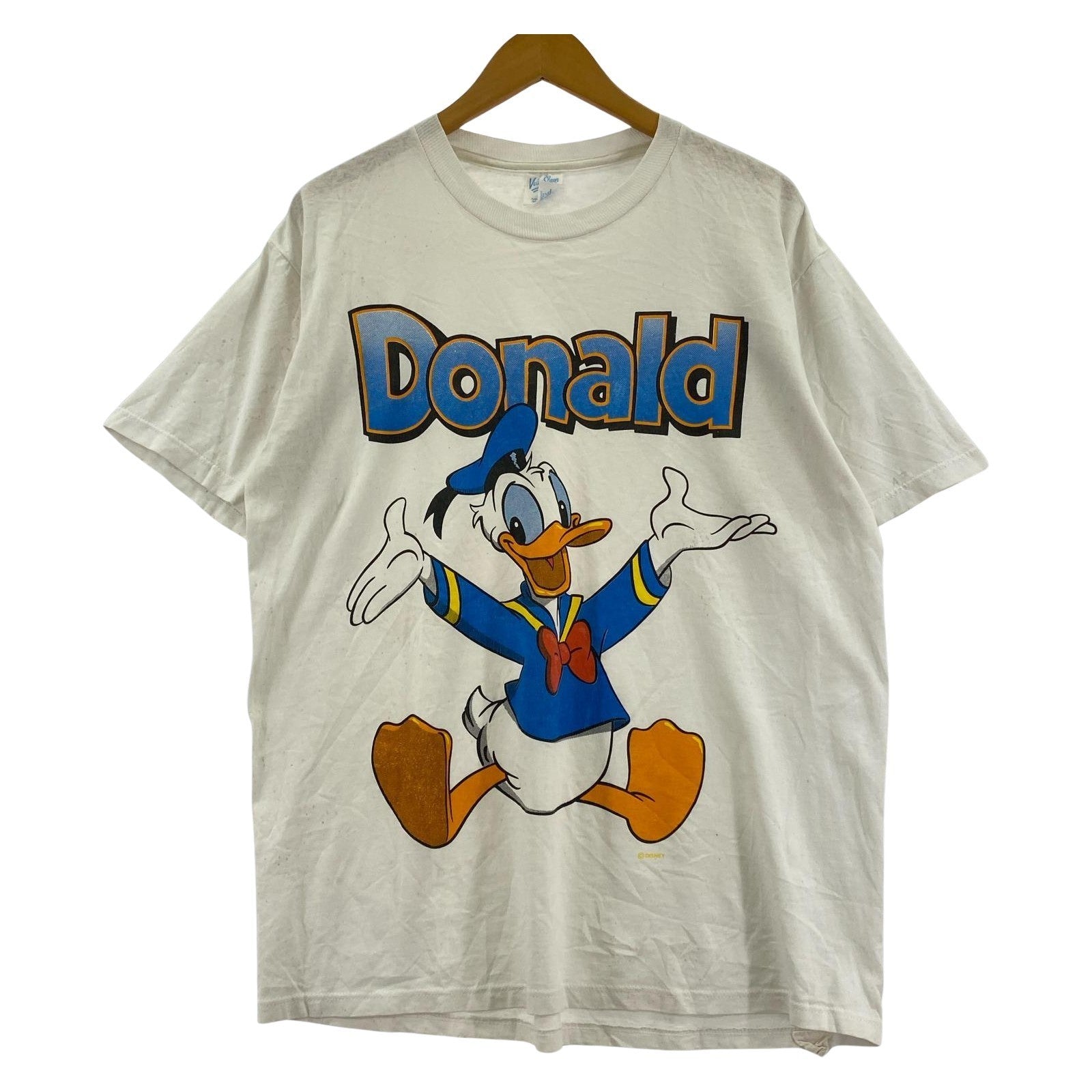 半袖Ｔシャツ 90s Disney Donald tee L WHT L ホワイト
