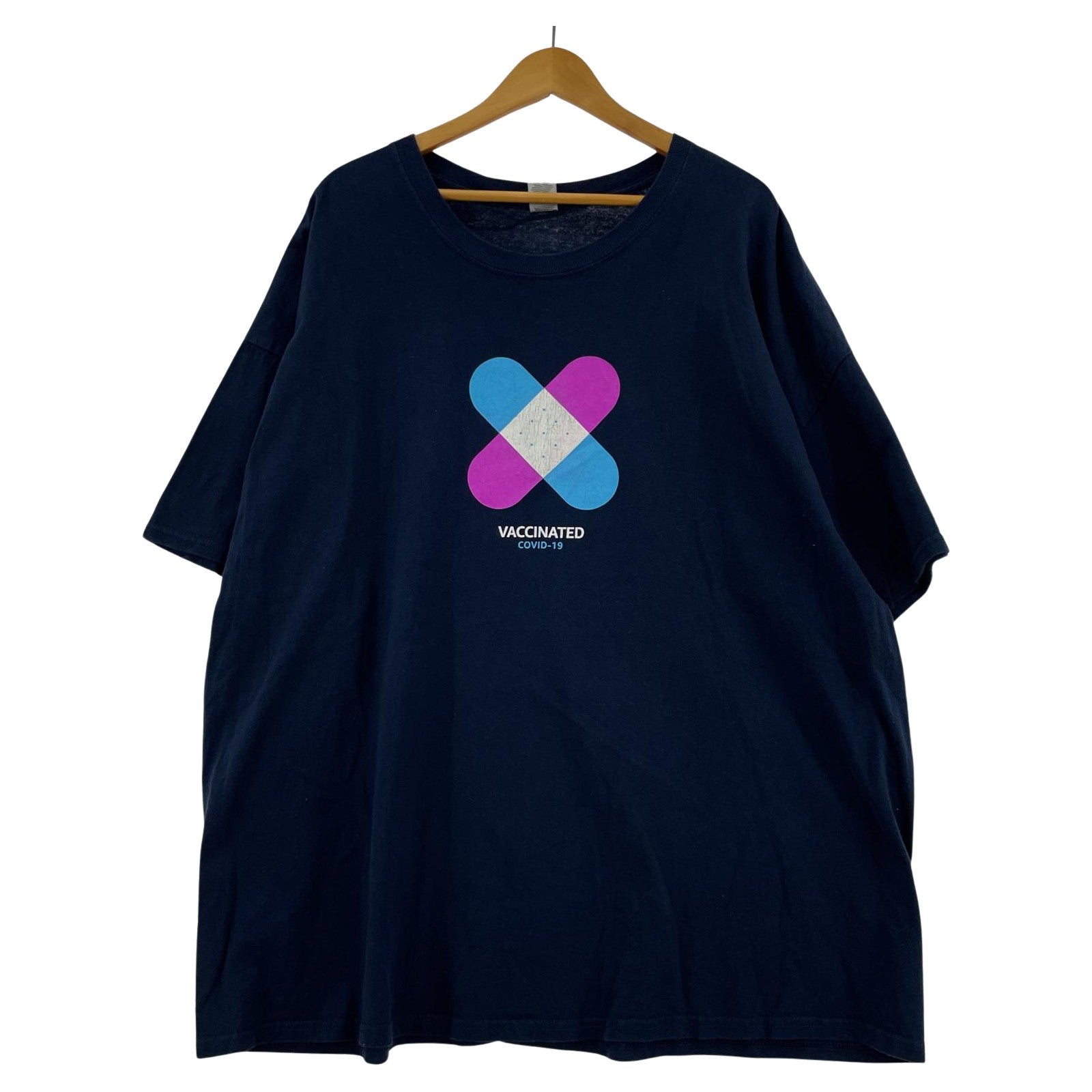 その他トップス OLD・VINTAGE S/S COVID-19 ワクチンtee (3XL) ネイビー