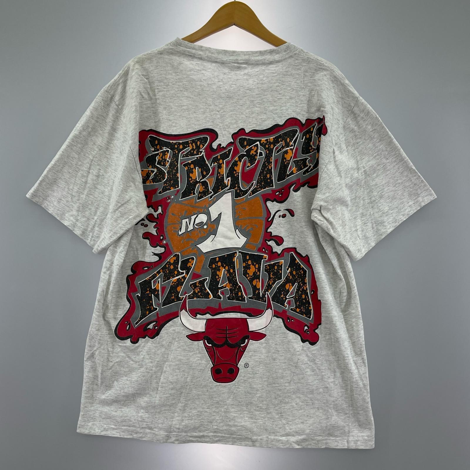 その他トップス 90s CHICAGO BULLS Changes No.1 両面プリントTee XL GRY グレー