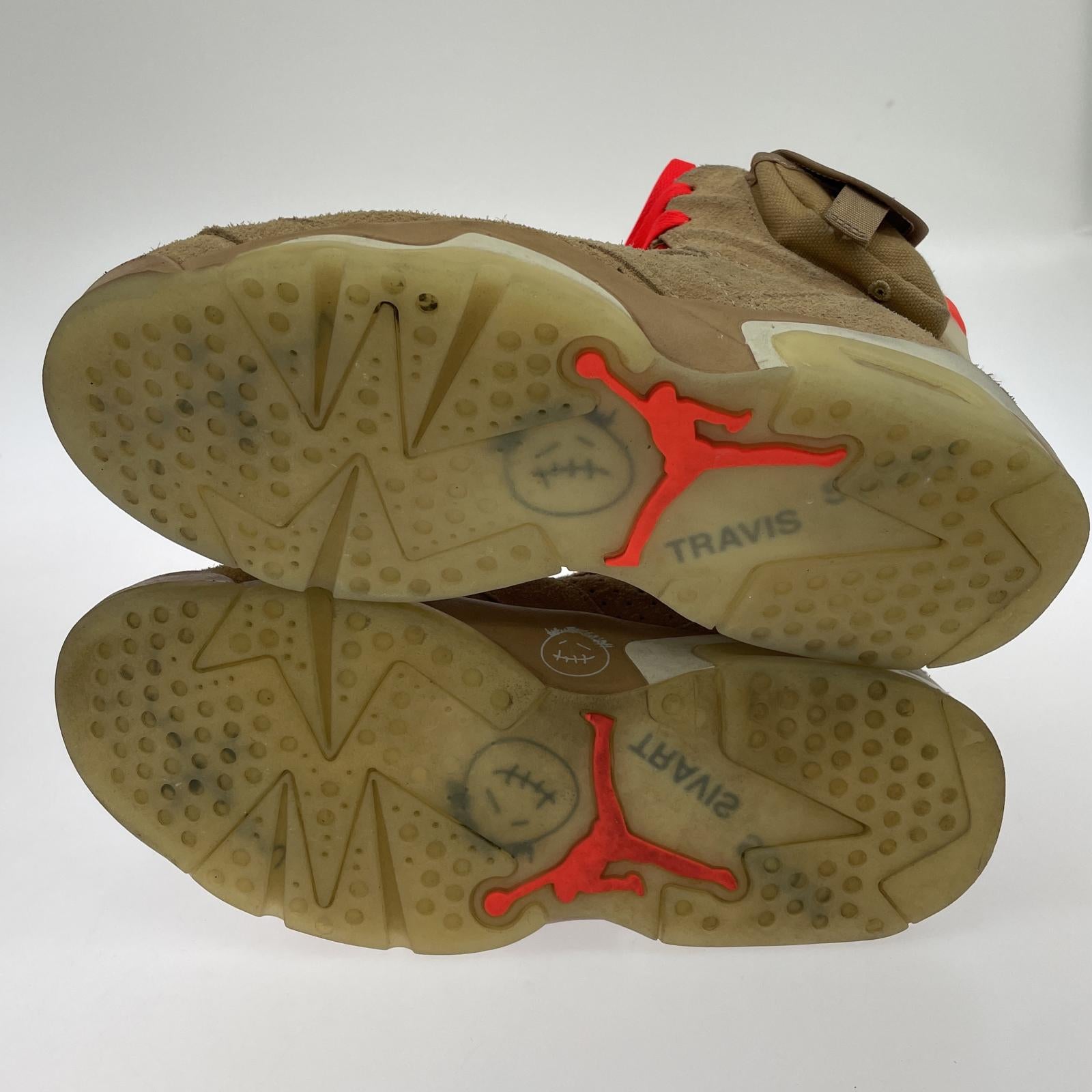 スニーカー Travis Scott × NIKE AIR JORDAN 6 26.0cm 26cm (US8 UK7 1/2 EU42) ブラウン